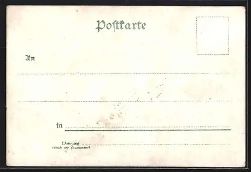 Lithographie Ahlbeck / Ostseebad, Strand mit Villen, Brücke