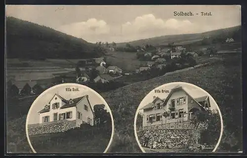 AK Solbach, Totalansicht, Villa Boek, Villa Brion