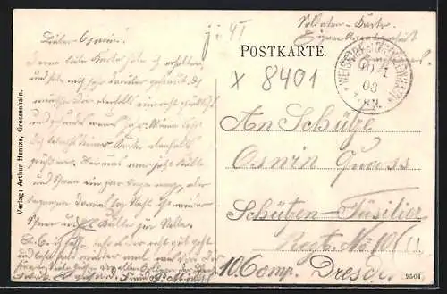 AK Goltzscha, Strassenpartie mit Kindern