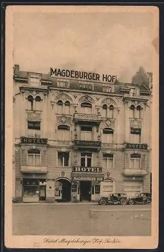 AK Berlin, Hotel Magdeburger Hof, Georgenstrasse 24