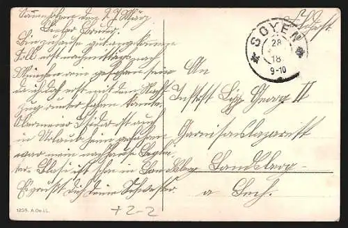 AK München, Promenadenplatz mit Frauenkirche, Briefmarken, Wappen