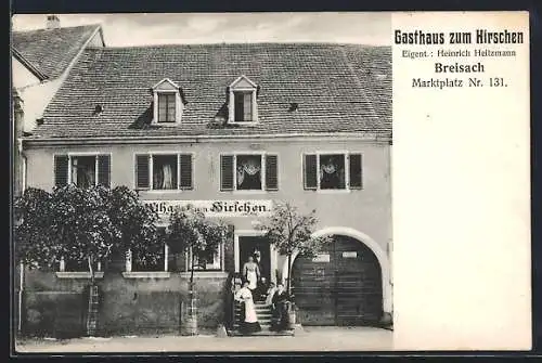 AK Breisach, Gasthaus zum Hirschen, Inh. Heinrich Heitzmann