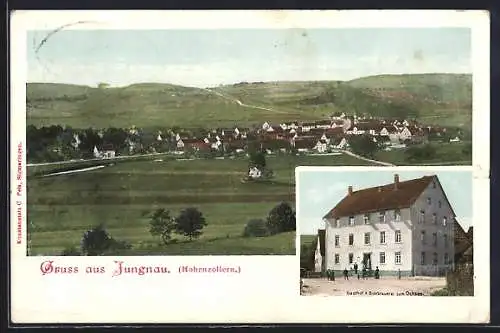 AK Jungnau, Gasthaus & Bierbrauerei zum Ochsen, Gesamtansicht