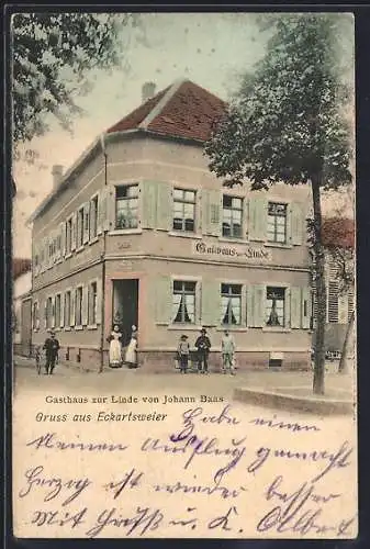 AK Eckartsweier, Gasthaus zur Linde von Johann Baas