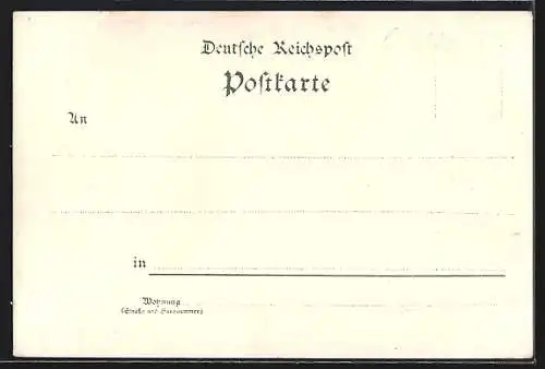 Lithographie Frauendorf / Frohburg, Gesundheitskolonie Erdenglück mit Besuchern