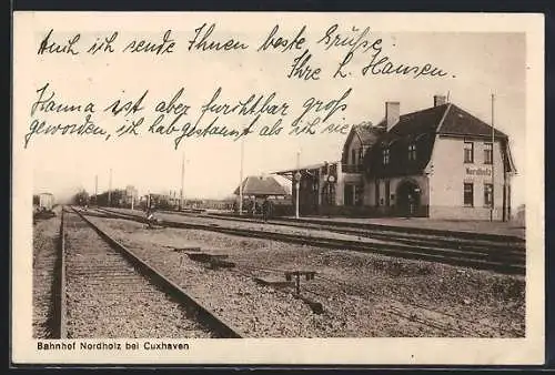 AK Nordholz, Bahnhof von der Gleisseite