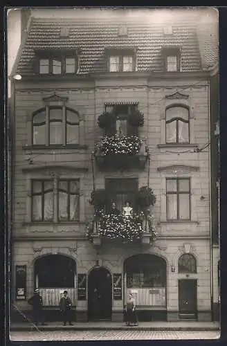 AK Duisburg, Gasthaus zur Burgschänke, Bes. Matthias Biesgen