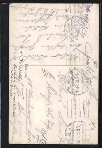 AK Duisburg, Gasthaus zur Burgschänke, Bes. Matthias Biesgen