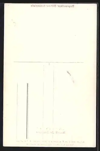AK Bayreuth, Bühnenfestspiele, Rudolf Bockelmann als Gunther mit Schwert und Helm