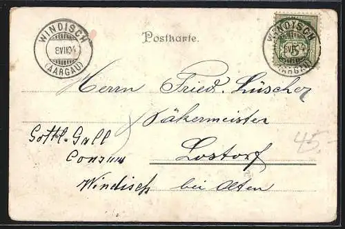 Lithographie Zürich, Panopticum, Unterer Mühlesteg, Museum & Automatenhalle