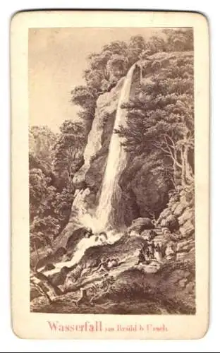 Fotografie unbekannter Fotograf, Ansicht Bad Urach / Erms, Wasserfall im Brühl