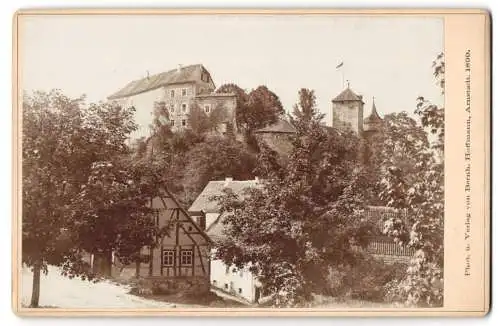 Fotografie Bernhard Hoffmann, Arnstadt, Ansicht Elgersburg, Schloss Elgersburg 1899