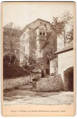 Fotografie Bernhard Hoffmann, Arnstadt, Ansicht Elgersburg, Schloss Elgersburg, Schlosshof