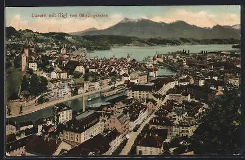 AK Luzern, Gesamtansicht mit Rigi