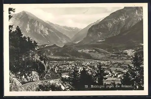 AK Meiringen, Teilansicht gegen die Grimsel