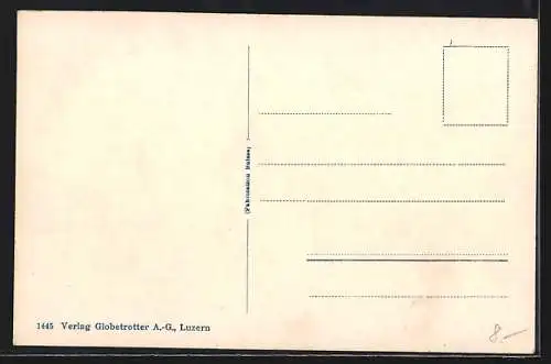 AK Flüeli-Ranft, Ortspartie mit Melchtalerbergen