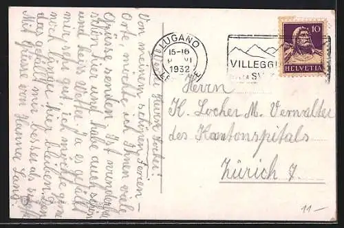 AK Morcote /Lago di Lugano, Uferpartie