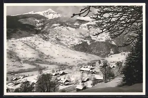 AK Grindelwald, Teilansicht im Schnee