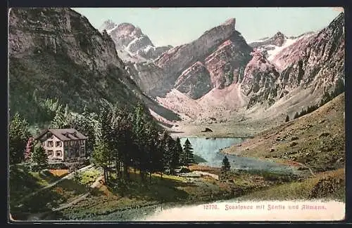 AK Seealp, Seealpsee mit Säntis und Altmann