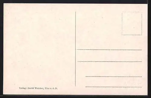 AK Ulm a. D., Häuser an der Blau