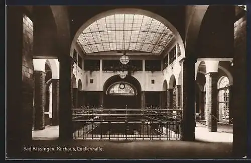 AK Bad Kissingen, Kurhaus, Quellenhalle