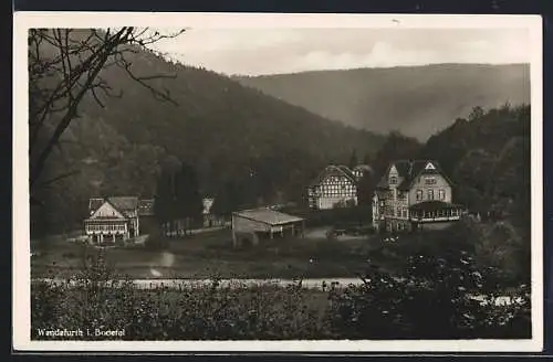 AK Wendefurth /Bodetal, Ortsansicht aus der Vogelschau