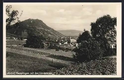 AK Heppingen /Ahrtal, Ortsansicht mit der Landeskron