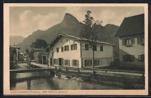 AK Oberammergau, Am Mühlbach