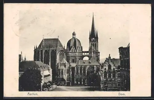 AK Aachen, Dom aus der Vogelschau