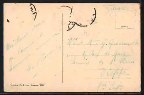 AK Bremen, Marktplatz mit Rathausbogen