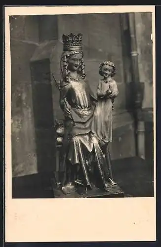 AK Kiedrich im Rheingau, Stiftskirche St. Valentin, Statuette