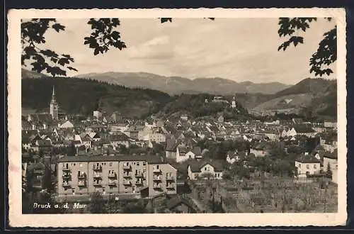 AK Bruck an der Mur, Teilansicht der Stadt