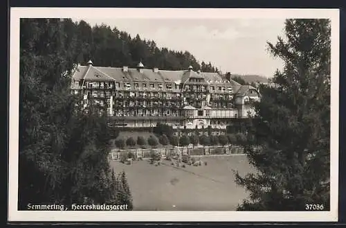 AK Semmering, Heereskurlazarett