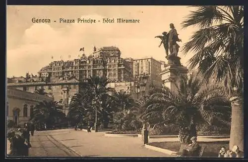 AK Genova, Piazza Principe, Hôtel Miramare