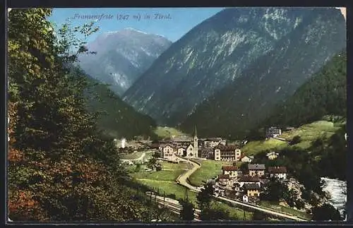 AK Franzensfeste /Tirol, Ortsansicht mit Bergpanorama