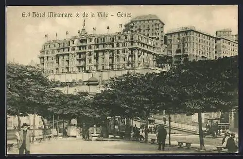 AK Gênes, Gd. Hôtel Miramare & de la Ville