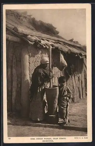 AK Gran Chaco, Toba Indian Woman, Indios aus Argentinien