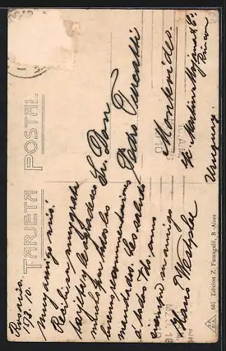 AK Republica Argentina, Indios Lenguas-Chaco in Decken