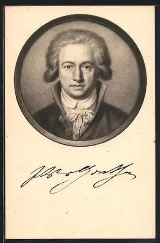 Künstler-AK Johann Heinr. Lips: Deutsche Volksspende Frankfurt am Main, Goethe im Jahre 1791