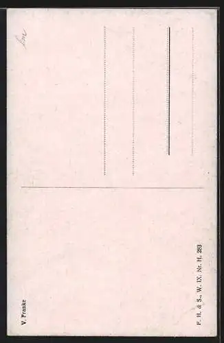 Künstler-AK sign. Franke: Heinrich Heine, Portrait mit Lorbeerzweig