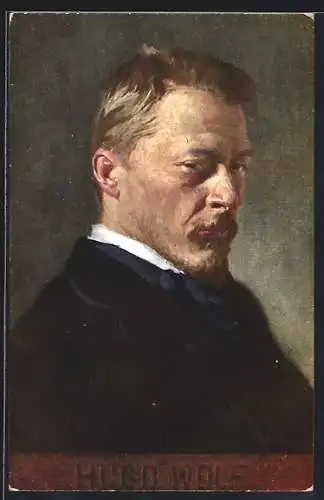 AK Hugo Wolf, Portrait des Komponisten