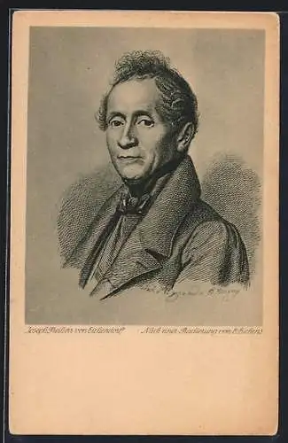 AK Bildnisse deutscher Dichter, Joseph Freiherr von Eichendorff