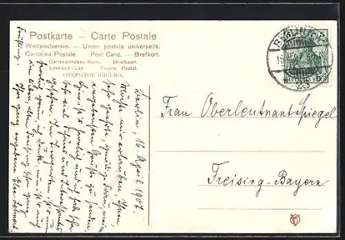 AK Berlin-Tiergarten, Reichstagsgebäude und Bismarckdenkmal