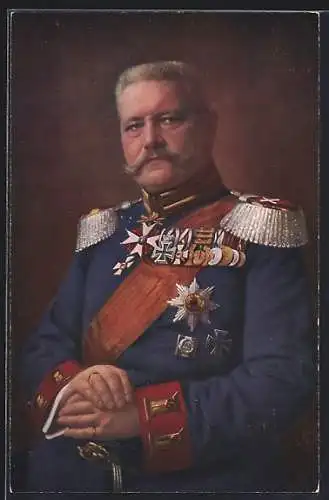 AK Generalfeldmarschall von Hindenburg in Uniform