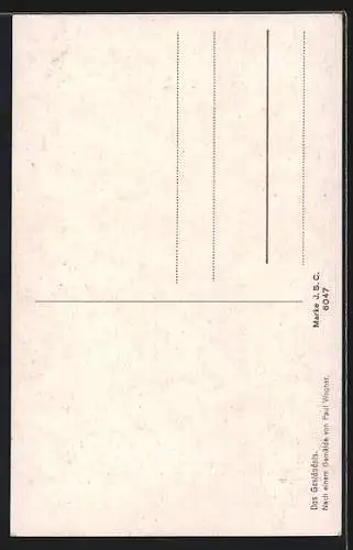 Künstler-AK sign. Paul Wagner: Das Geständnis