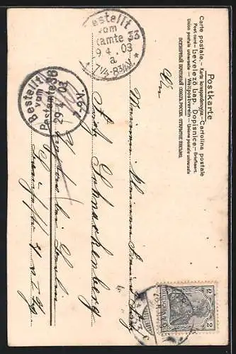 Künstler-AK Alfred Mailick: Spaziergang im Birkenhain