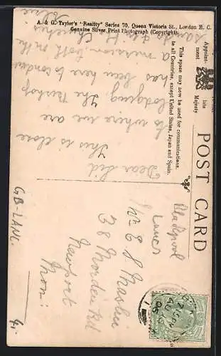 AK Blackpool, Talbot Road and R.C. Church, Messebesucher verlassen die Kirche