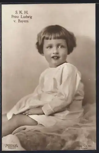 AK S. K. H. Prinz Ludwig von Bayern als Kind