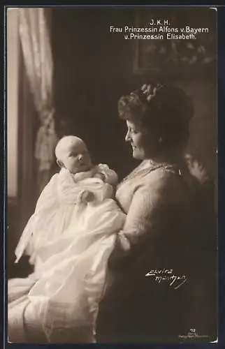 AK Prinzessin Alfons von Bayern und Prinzessin Elisabeth