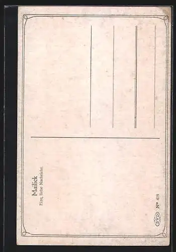 Künstler-AK Alfred Mailick: Frau liest ein Buch am Fenster